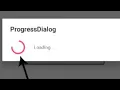How to create a Progress Dialog and Custom dialog in android studio in Hindi android Tutorial 2024