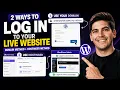 WordPress Login Tutorial Access Your Live Dashboard via URL or Hostinger