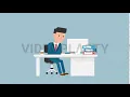 Corporate Man Serious at Work Animation MOV GIF