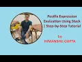 Postfix Expression Evaluation Using Stack Step-by-Step Tutorial