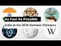 India at the 2016 Summer Olympics As Fast As Possible