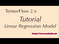 Linear Regression in TensorFlow 2 0 2 4 - Write TensorFlow 2 0 example train and test model