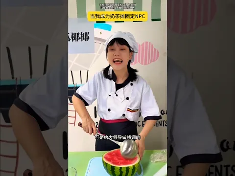 A story of a watermelon juice🤣~  mini wood toy- woodworking art skill/wood hand #shorts #funnycomedy