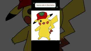 Create a Pokemon - Pikachu using python turtle programming language in 1min