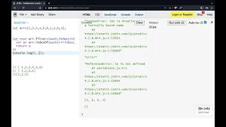 Repeating values Unique Values in Javascript Interview Coding Questions