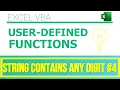 Excel VBA - User-Defined Functions String Contains Any Digit