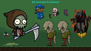Zombie Reaper And Policeman Reaper And All Animals Evolution EvoWorld io
