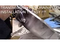 Transmission pan drain plug Installation REAL EASY DIY