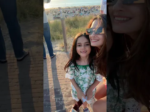 Our first Solar Eclipse 🌘 together! Did we make it!
