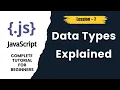 JavaScript Data Types Explained Number String Boolean Null Undefined JS Tutorial Lesson 7