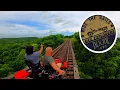 Riding the Rails electric assist train kart Boone Iowa