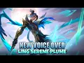 NEW VOICE LINE LING - SERENE PLUME COLLECTOR SKIN JUNE | Mobile Legends Bang Bang