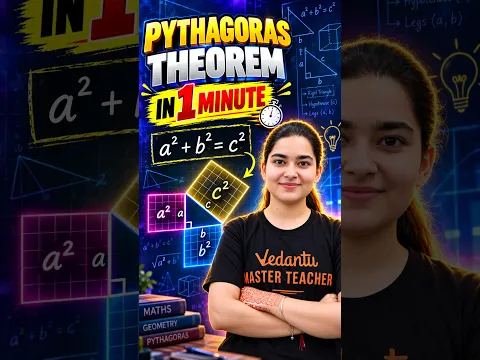 Pythagoras Theorem in 1 Minute! 📐 Full Concept #shorts