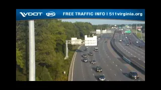 High Speed Crash Captured On VDOT traffic camera on Virginia Beach Top RIght