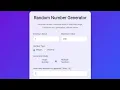 Random Number Generator in HTML CSS JavaScript Min Max Copy Auto-Generate Frontend Project
