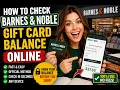 How to check Barnes and Noble gift card balance online
