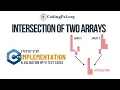 Intersection of two arrays C implementation 100 Days DSA CodingPal org
