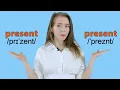Present vs Present Learn English Heteronyms Meaning and Pronunciation
