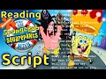 Reading the Entire SpongeBob movie script cuz why not