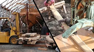 BoatBuilding – Making Deck Beams / Hiring another Shipwright! (EP69)