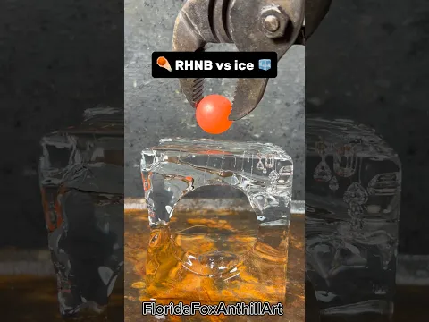 ☄️ RHNB vs ice 🧊 #satisfying #Experiment #ASMR #Science #RHNB
