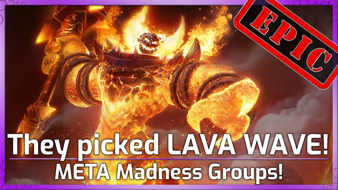 They Picked LAVA WAVE! - META Madness Groups - Heroes of the Storm