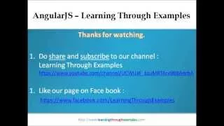 AngularJS 1 x - Learning Through Examples