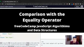 Comparison with the Equality Operator Basic JavaScript freeCodeCamp tutorial