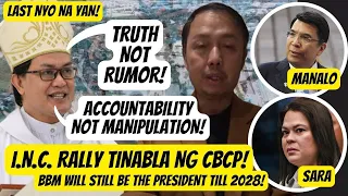 CBCP TINABLA ANG INC DDS At Pulit Tinaboy Ng INC BBM Will Still Be The President Till 2028 