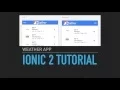 Ionic 2 Tutorial - Weather App