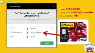 Maybank2u How to Reset Password