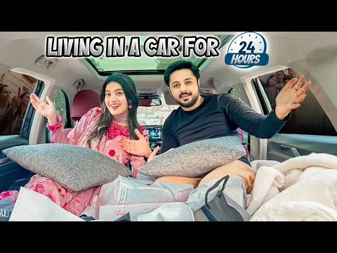 Download MP3 LIVING IN A CAR FOR 24 HOURS CHALLENGE 🚗😱