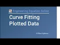 Curve Fitting Plotted Data