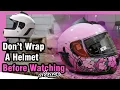 How I Vinyl Wrap Motorcycle Helmets tips tricks 3m knifeless finishing tape primer 94