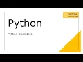 Python Operators Assignment operators Pulkit Pedia