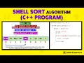 C Program to Implement Shell Sort Algorithm Full Code Part - 2 Sorting Algorithms