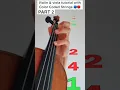 Lagu When The Saints 🎻  Violin \u0026 Viola Tutorial With Color Coded Strings 🔴 🔵  Part 2
