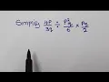 How to Simplify Fractional Algebraic Expressions 4 p 3 q 2 q 2 6 p q 2 2