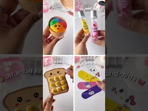 4 Easy craftsπβ¨π #diy #artandcraft #squishy #papercraft #youtubeshorts #shorts#goviral#kawaiicraft