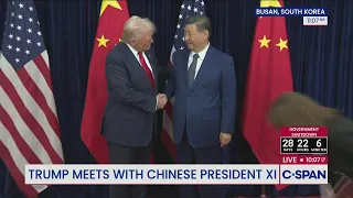 president trump meets with chinese president xi