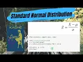 Normal Distribution Standard Normal Distribution Standardization