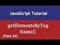 Javascript Tutorial In Hindi getElementsByTagName method Part-24