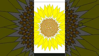 Draw Sunflower Using Python Turtle
