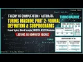 Theory of Automata Turing Machine introduction part 2 Subprograms