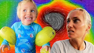 PINNED DOWN by Hurricane Agatha 😱 Now What? Sailing Vessel Delos Ep. 384