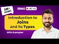 Lec-43 Introduction to Joins and its types Need of Joins with example DBMS