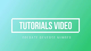 How To Operate Reverse Number In HTML JAVASCRIPT In URDU EASY SIMPLE
