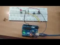 Blinking an LED using two push buttons