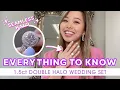 Everything You Need to Know About Double Halo Rings 1 5ct Round Diamond Shared Prong Wedding Set