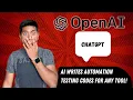 AI writes automation test code for any tool - OpenAI s ChatGPT